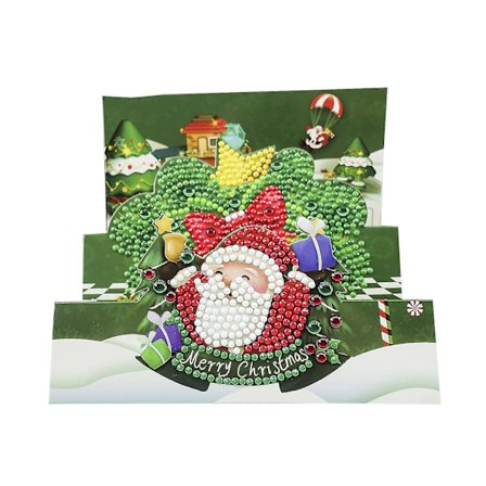 5D Diamantmålning Nyckelring Jul Full Borr Diamant Juldekoration