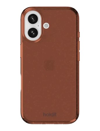 Holdit Glitter Case Iphone 16 - Brown - IPHONE 16