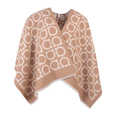 Salvatore Ferragamo Halstørklæde inbo, Dame Poncho, Størrelse: ONE Size
