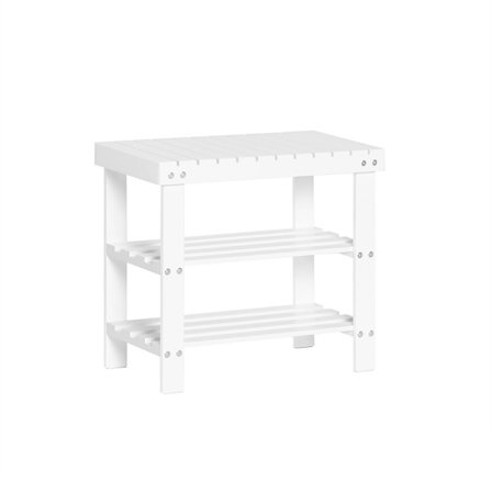 SoBuy hvid skohylde med 1 hylde 29.01x50.01x46cm, moderne FSR02-K-W