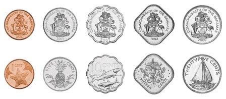 Bahamas wildlife - Møntsæt - 5 mønter