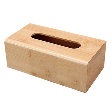 Vevnadslåda i bambu, vävnadslåda, bambuvävnadslåda med avtagbar botten