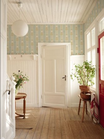 Duro Bård, Åkersta bård 059-33 Gammalsvenska Papper, L, Gul, Färg & tapeter