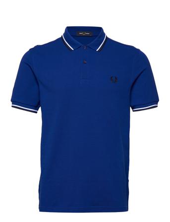Twin Tipped Fp Shirt Polos Short-sleeved Sininen Fred Perry