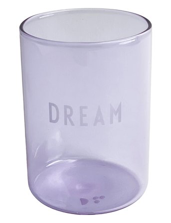 Favourite Drinking Glass Purple Design Letters