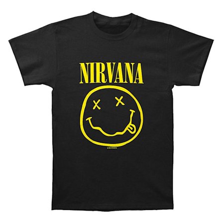 Nirvana Smile T-shirt med tryck på ryggen