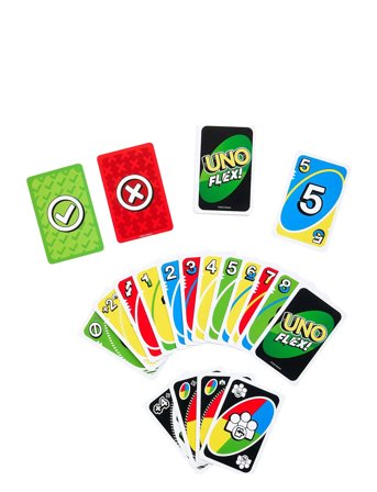 Mattel Games | Games Uno Flex Card Game, Fun For Family And Game Nights | ONE SIZE