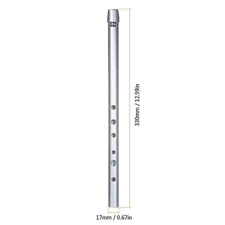 Irish Whistle Tradisjonell Tin Penny Whistle 6 hull Fløyte Blåsemusikkinstrument For nybegynnere Middels Eksperter- Key Of C