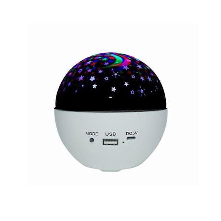 Måne Stjerne Projektor Natlampe Stjerneklar Himmel Bordlampe Bluetooth Højttaler Boligindretning