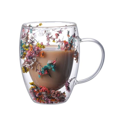 Dobbelvegg glasskopp Kaffe Tekopp 01 01