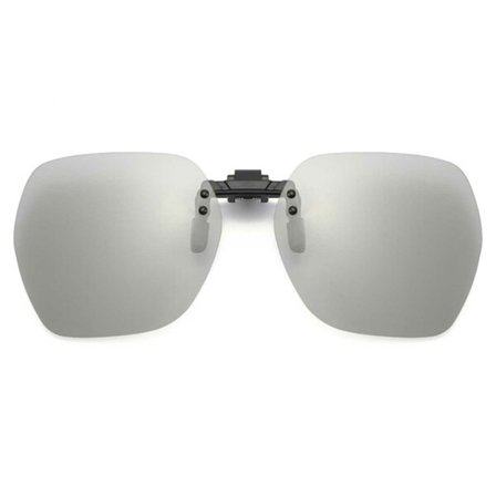 Clip -on aurinkolasit lasille päivä/yö - harmaa