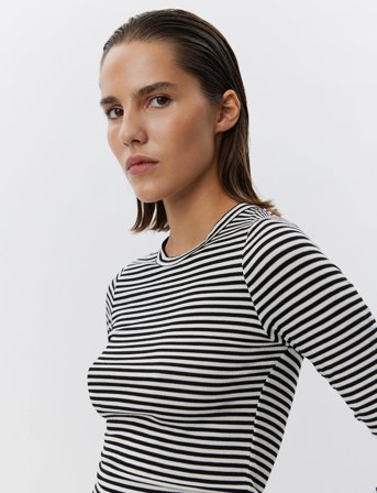 Sofie Schnoor Petriciasw Stripe T-Shirt Long Slee - Black - L