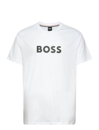 T-Shirt Rn Tops T-Kortærmet Skjorte White BOSS