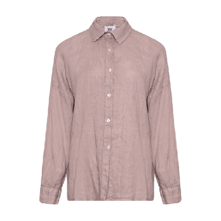 Tiffany Gia, Shirt, Linen - Dust Lavender Blusar Dam Lila XS-S