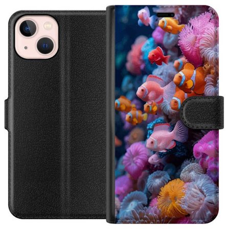 Yhteensopiva Lompakkokotelo Apple iPhone 13 Kala Koralli Meri Vedenalainen