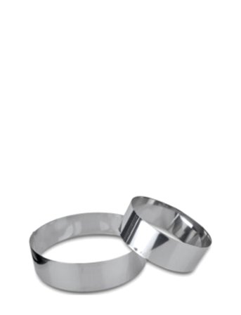 Städter Kagering Rund Ø 16 Cm / H 6 Cm Ikke Justerbar - Silver - Ø 16 CM