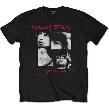 The Rolling Stones Unisex Adult Exile Photograph T-Shirt M Svart