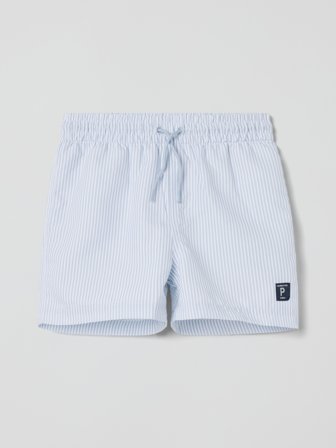 Badeshorts, gestreift - 86|92 - kinderbekleidung - blue - Polarn O. Pyret