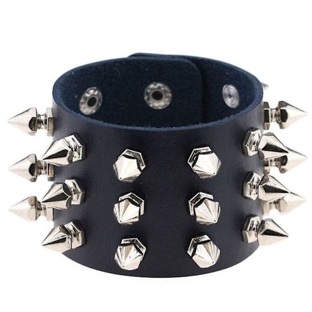 Punk-stil Armbånd Alternativ Bangle Tre-Rad Spisse Pigger Håndleddsbånd