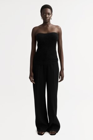 Soft Goat - Brushed Bustier - Women cashmere sweater - L - Black