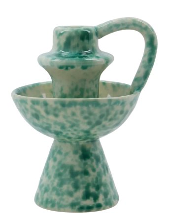 house doctor | Lysestage, Hddiva, Grøn | 9.5X9.5X14CM