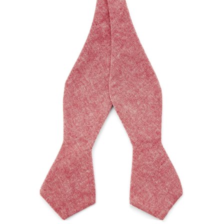 Pink Cotton Self-Tie Bow Tie for Men - Self-tie bow ties