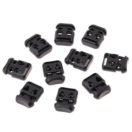 10 stk Dobbelt Fat Lås for Skolisser Antislipp Sko Spenne