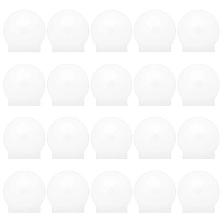 (Pow yeah!) Clam Shell CD-kotelo Kannettava CD-säilytys Levysuoja Valkoinen 12,40X12,30X0,40CM 40kpl