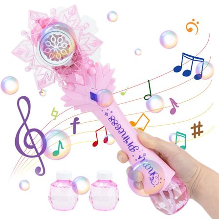 Børns Automatisk Boble Magisk Tryllestav Elektrisk Boblemaskine Bobleblæser Legetøj Lys Musik Udendørs Legetøj til Børn Gave