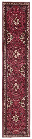 Medallion Small Hosseinabad Rug 77X408 Wool