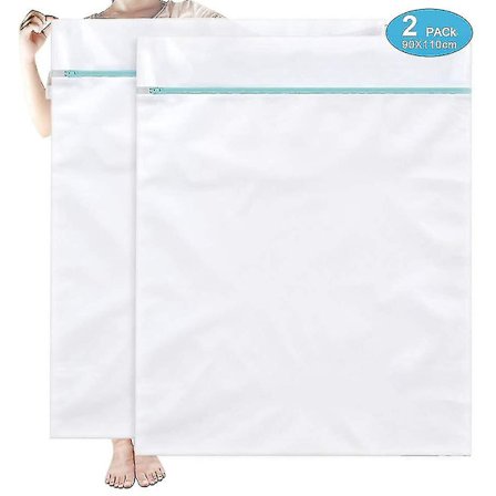 Stor Netvaskesæk, Holdbar Vaskesæk Med Lynlås