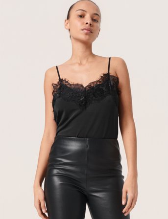 Soaked in Luxury Slclara Singlet - Black - M