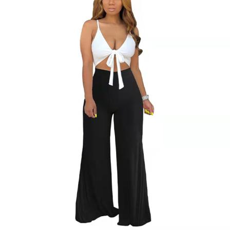 Kvinnor Med Hög Midja Bottom Solid Color Loungewear
