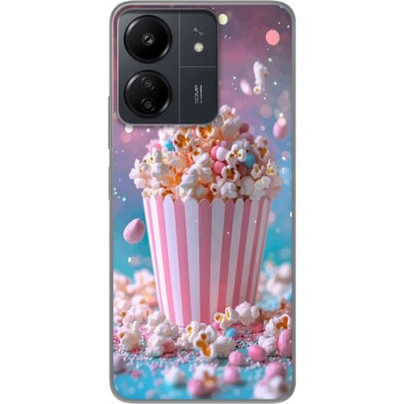 Kompatibel Mobilcover til Xiaomi Xiaomi Redmi 13C Popcorn-spand retro bio snacks sjov figur