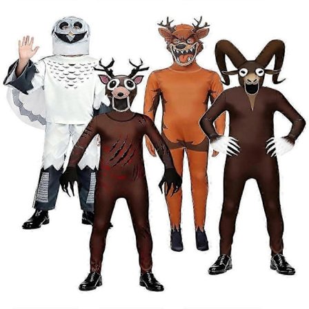 99 Nights in the Forest Cosplay Kostume Jumpsuit Bodysuit Monster Horror Spil Outfit _b