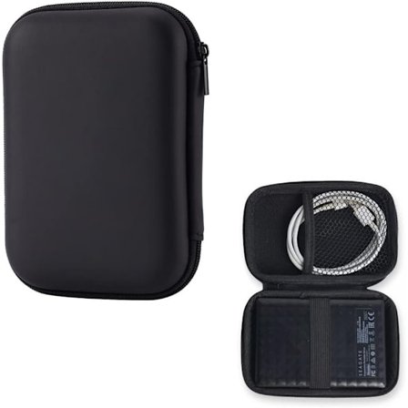 Ett eksternt harddisk kabinett, portabelt SSD kabinett med nettingdelere, 2,5-tommers portabel ekstern lagring.