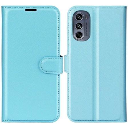 Klassisk Motorola Moto G62 5g Flip Etui - Blå Blue
