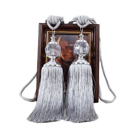 1 Par Gardinomtag Kristalltofsar Gardinhållare