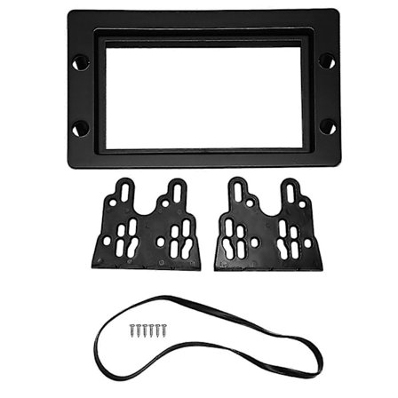 Bil Stereo Radio Fascia Instrumentbräda Panel 2 Din Ram Trim Kit för SAAB 9-5
