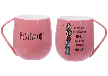 LYKKETEGNING KRUS BESTEMOR ROSA 40CL