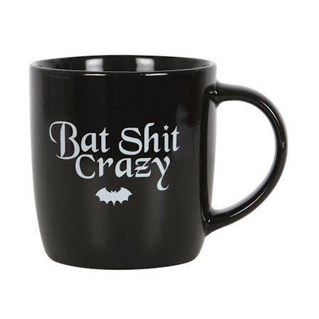 Something Different Bat Shit Crazy Mug En Storlek Svart/Vit