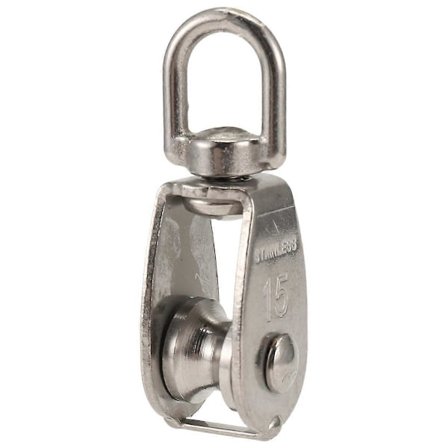 Trisse 304 Rustfrit Stål Enkelt Trisseblok Lille Kraftig Drejeligt Leje Trissesystem til Rig