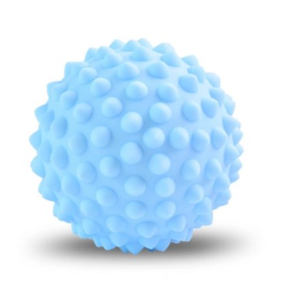 /EA/9CM fascia boll, peak fascia ball, yoga boll fitness boll, stora raka meridian bulor för att stimulera sula och nacke (ljusblå, mjuk),