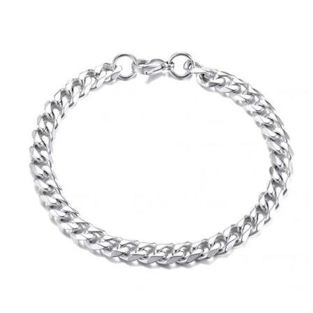 1PCS Link Bracelet Chain Bracelet Silver 7.5mm hopea