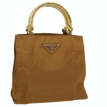 Prada Vintage, Pre-owned Handbag Bruin, Dames, Maat:ONE Size,nylon