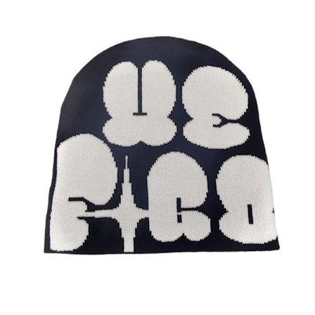 Strikkehue Hue Beanie Bonnet SORT&HVID