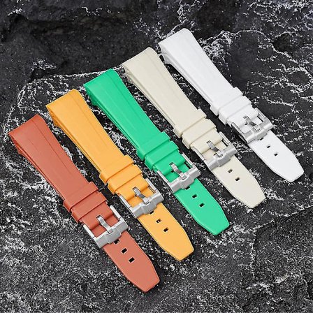 22MM Urremme til Blancpain & Swatch Fifty Fathoms Band TPU-utskifting