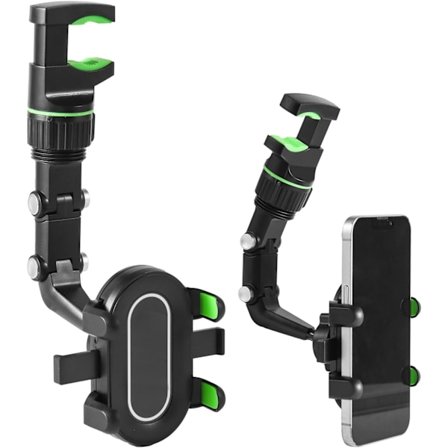 Mobiltelefonhållare, 360 Grader Rotationsgrip Multifunktionell Telefonhållare Backspegel Telefonhållare för Bil
