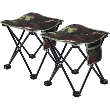 2-pack hopfällbar pall, bärbar support, upp till 150 kg, Mini O