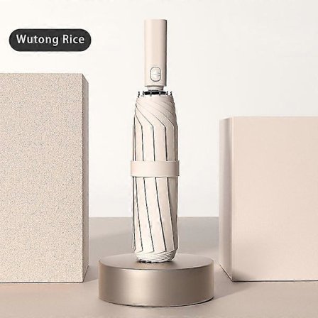 UV-Paraply 108cm Diameter 12 Ribbor Solparaplyer Med En Knapp Starkt Automatiskt Parasoll Fjärrkontroll